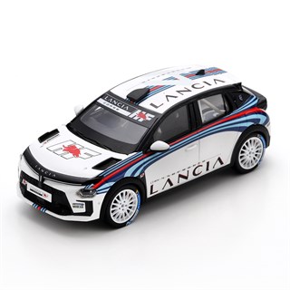 Spark Lancia Ypsilon Rally4 - 2025 Presentation Car - Red/Blue Stripes 1:43 model car