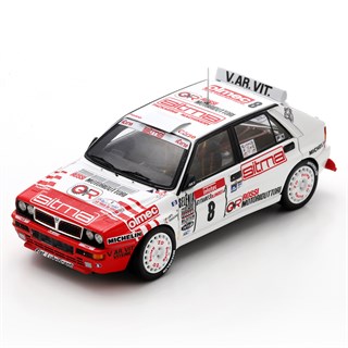 Spark Lancia Delta HF Integrale - 1992 Rally France - #8 Piero Liatti 1:43 model car