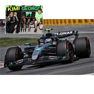 Spark Mercedes F1 W16 w. Pit Board - 2025 Canadian Grand Prix - #12 Andrea Kimi Antonelli 1:43 model car