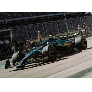 Spark Aston Martin AMR25 - 2025 American Grand Prix - #14 Fernando Alonso 1:43 model car