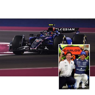 Spark Williams FW47 w. Pit Board - 2025 Qatar Grand Prix - #55 Carlos Sainz Jnr 1:43 model car