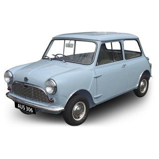 Sun Star Austin Mini Seven Deluxe 1960 - Speedwell Blue 1:12 model car