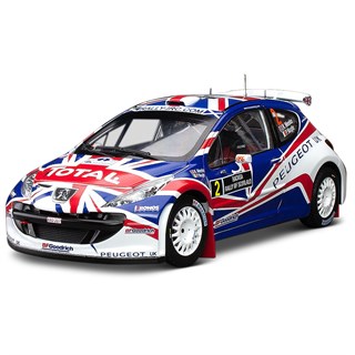 Sun Star Peugeot 207 S2000 - 2010 Rally Of Scotland - #2 K. Meeke 1:18 model car