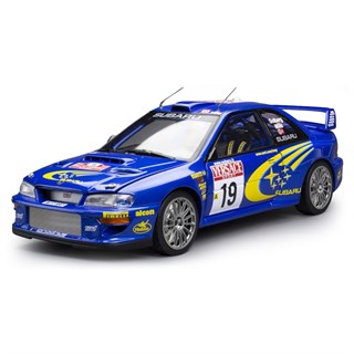 Sun Star Subaru Impreza WRC - 2000 San Remo Rally - #19 Petter Solberg 1:18 model car