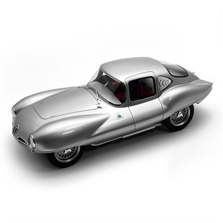 Tecnomodel Alfa Romeo Disco Volante Coupe 1973 - Metallic Silver 1:18 model car