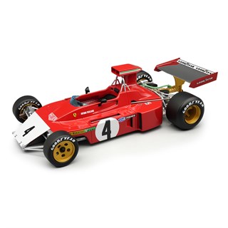 Tecnomodel Ferrari 312 B3 w. Broken Front Wing - 1973 Canadian Grand Prix - #4 Arturo Merzario 1:18 model car