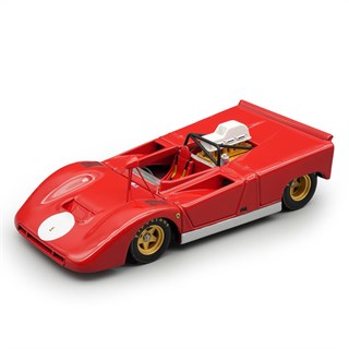 Tecnomodel Ferrari 712 - 1971 Can-Am Press Car - Red 1:43 model car