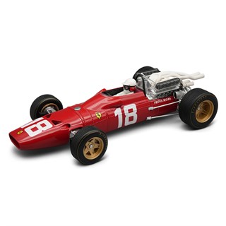 Tecnomodel Ferrari 312 F1 w. Figure - 1967 Monaco Grand Prix - #18 Lorenzo Bandini 1:18 model car