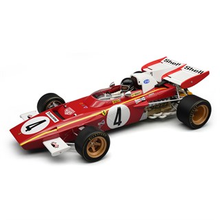 Tecnomodel Ferrari 312 B2 w. Figure - 1971 Monaco Grand Prix - #4 J. Ickx 1:18 model car