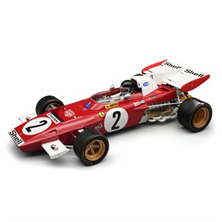 Tecnomodel Ferrari 312 B2 w. Figure - 1st 1971 Dutch Grand Prix - #2 J. Ickx 1:18 model car
