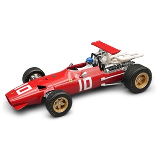 Tecnomodel Ferrari 312 F1 w. Figure - 1968 Dutch Grand Prix - #10 Jacky Ickx 1:18 model car