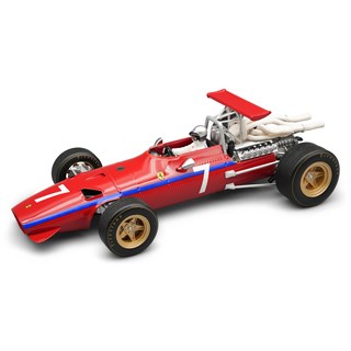 Tecnomodel Ferrari 312 F1 w. Figure - 1968 American Grand Prix - #7 Derek Bell 1:18 model car