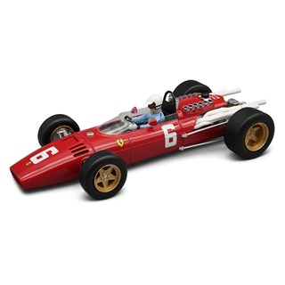 Tecnomodel Ferrari 312 F1 w. Figure - 1st 1966 Italian Grand Prix - #6 Ludovico Scarfiotti 1:18 model car