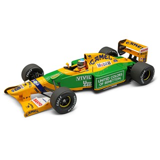Tecnomodel Benetton B192 w. Figure - 1st 1992 Belgian Grand Prix - #19 Michael Schumacher 1:18 model car