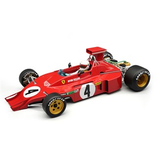 Tecnomodel Ferrari 312 B3 w/o Wings w. Figure - 1973 American Grand Prix - #4 Arturo Merzario 1:18 model car