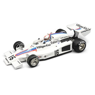 Tecnomodel Shadow DN8 w. Figure - 1977 Austrian Grand Prix - #16 Arturo Merzario 1:18 model car