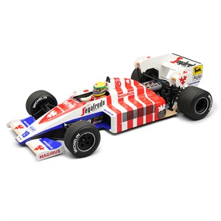 Tecnomodel Toleman TG184 w. Figure - 1984 Portuguese Grand Prix - #19 Ayrton Senna 1:18 model car