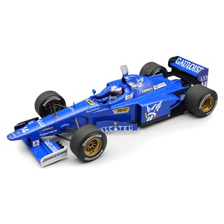 Tecnomodel Prost JS45 w. Figure - 1997 German Grand Prix - #14 Jarno Trulli 1:18 model car