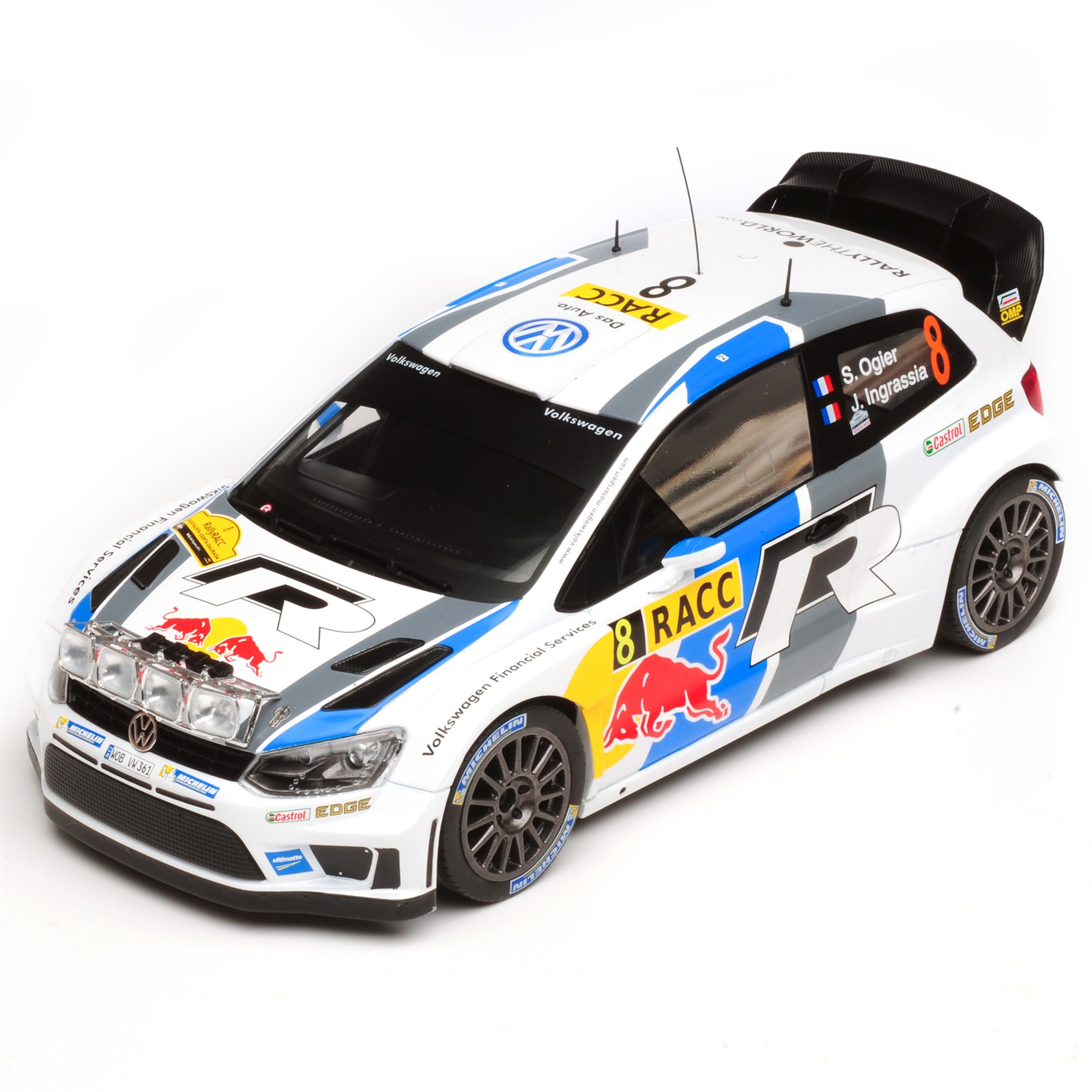 VOLKSWAGEN POLO R WRC en auto horloge miniature