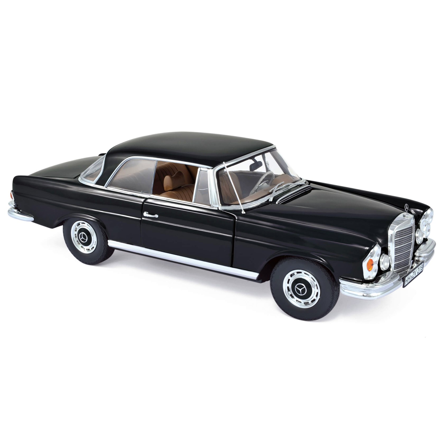 1968 Mercedes-Benz 280 SE Coupe Blue 1:18 Diecast Car Model Collection by Norev