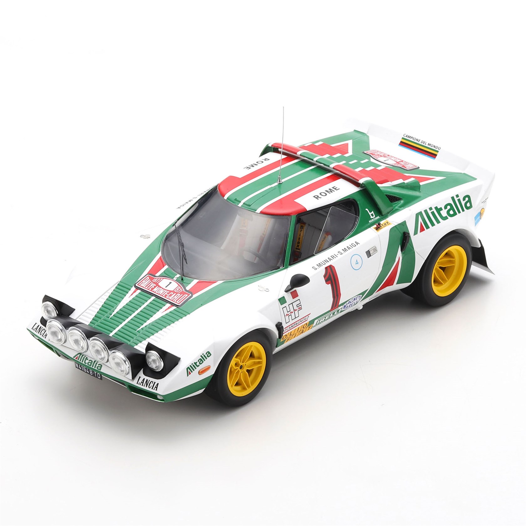 Sandro Munari 1/43 Scale Details about   Spark S9090 Lancia Stratos HF Winner Monte Carlo 1977 