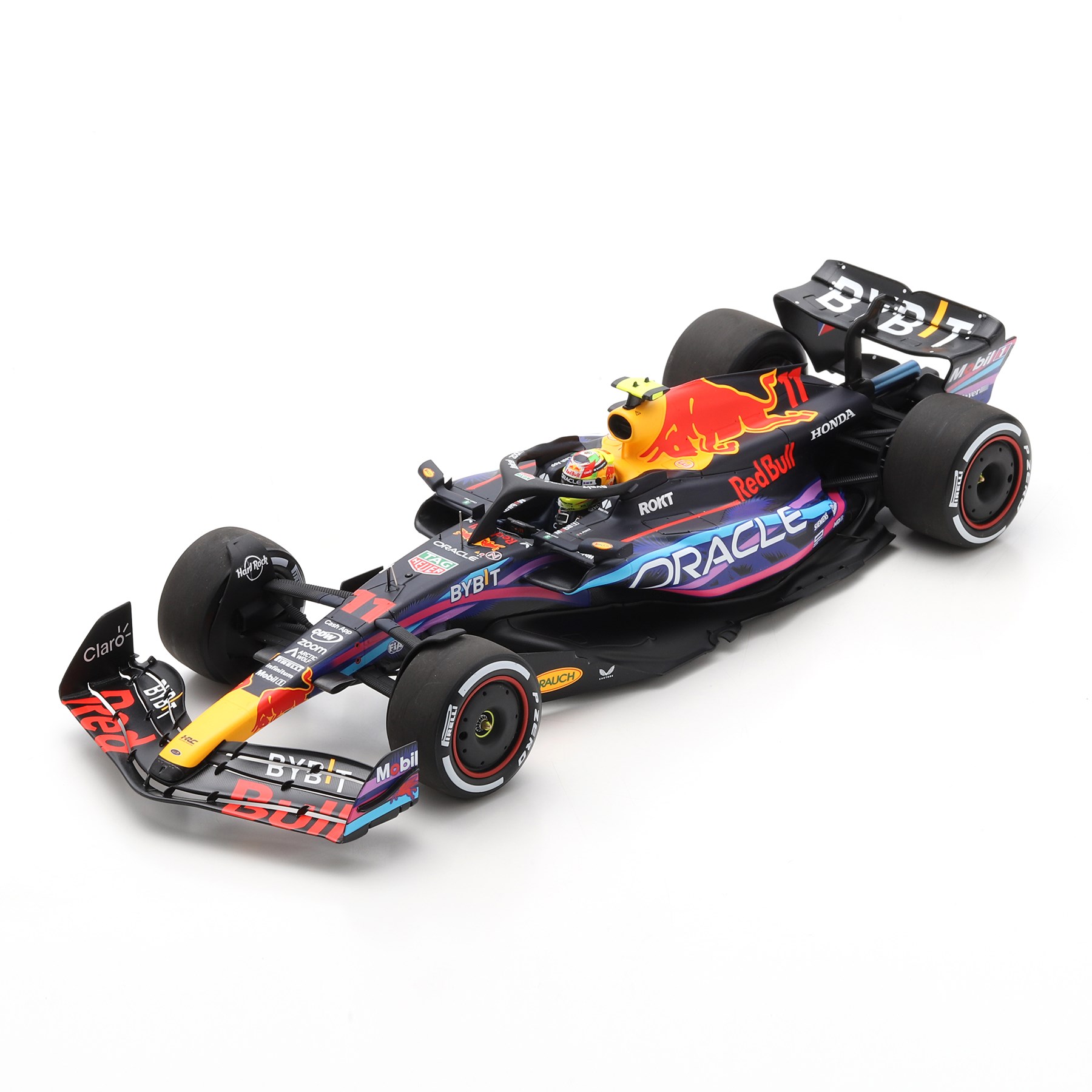 1/43 BBurago 2023 Formula 1 Sergio Perez Red Bull RB19 #11 2nd Miami GP Car  Model 