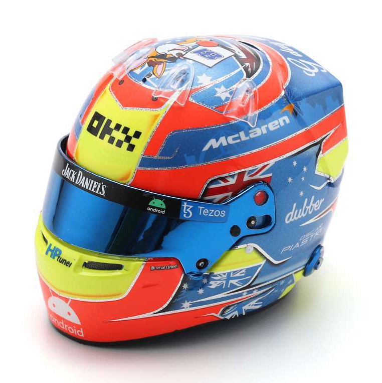 Spark Oscar Piastri McLaren Helmet 2023 Australian Grand Prix 15