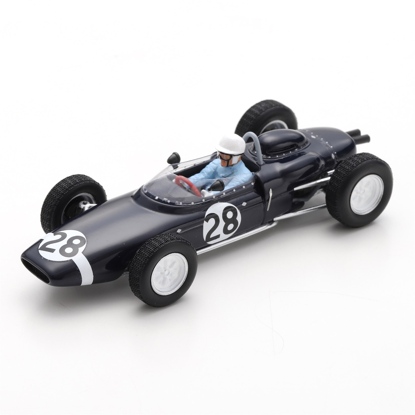1:43 SPARK Lotus F1 18-21 #28 Italy Gp 1961 S.Moss Blue S7448 Miniature 