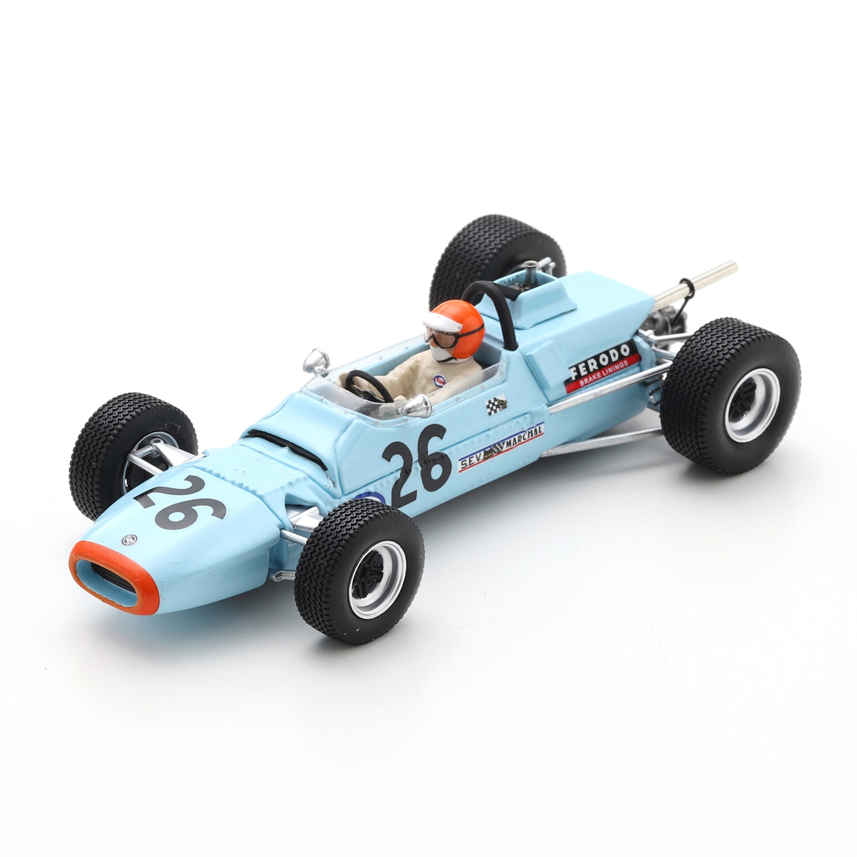 Matra f1 ms7 #22 Mexican GP 1967 Jeans Pierre Beltoise Blue Spark 1:43 s4289 