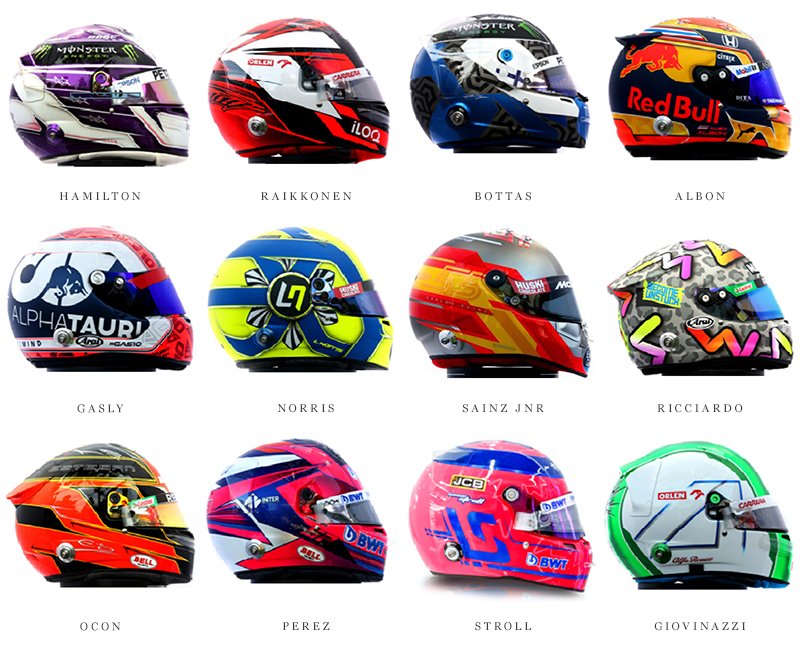 Spark 1:5 2010 F1 helmets