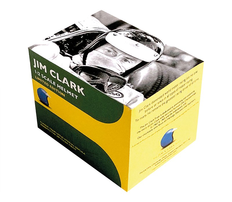 Half scale Jim Clark 1965/1966 helmet diecast model review