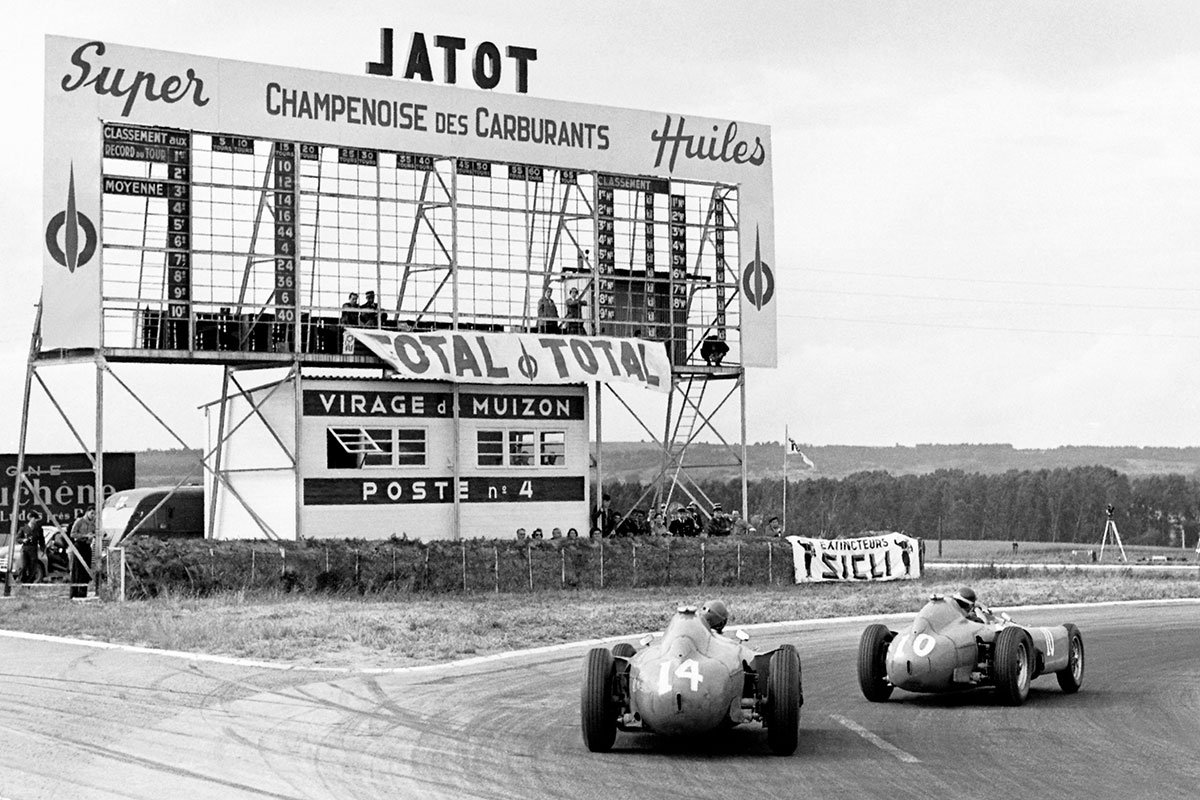 Fangio and Collins 1956 Ferrari D50 model from CMC