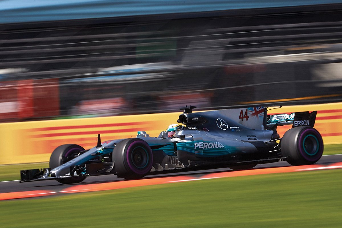 Hamilton 2017 Mercedes W08. Mexico