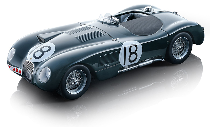 TECNOMODEL MYTHOS 1/18 - JAGUAR C-TYPE RALLY CARRERA
