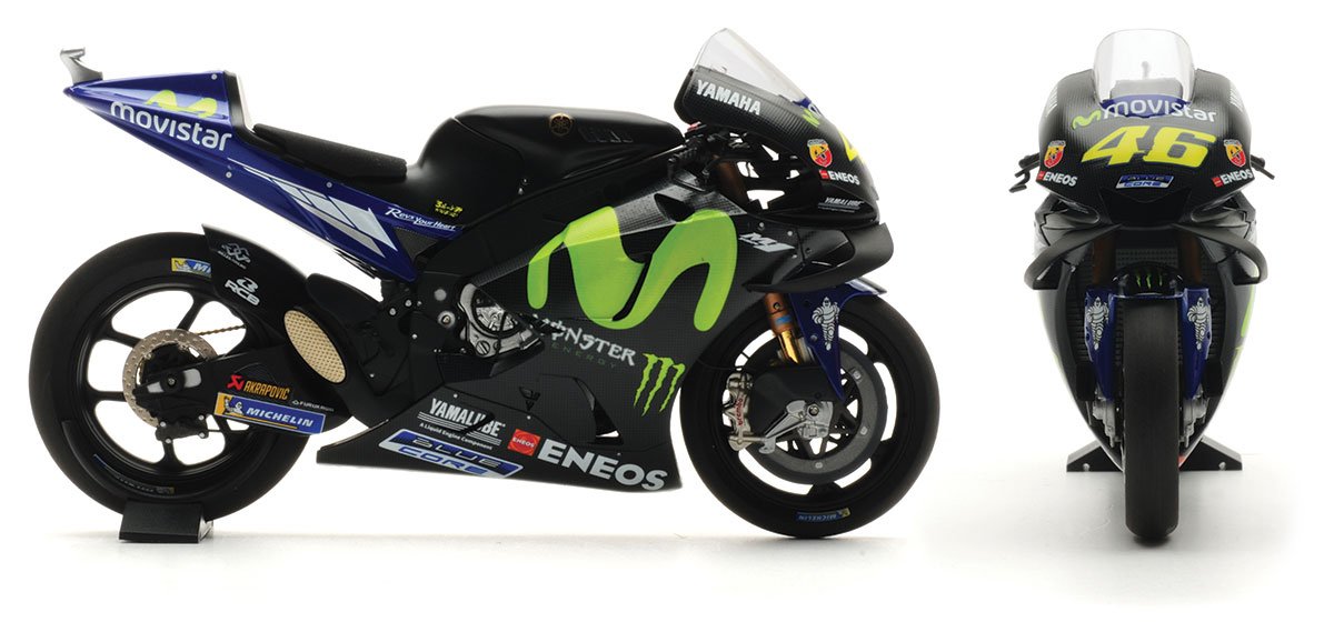 Minichamps 1:12 Rossi 2017 Yamaha YZR-M1 Valencia post-season test diecast model car review