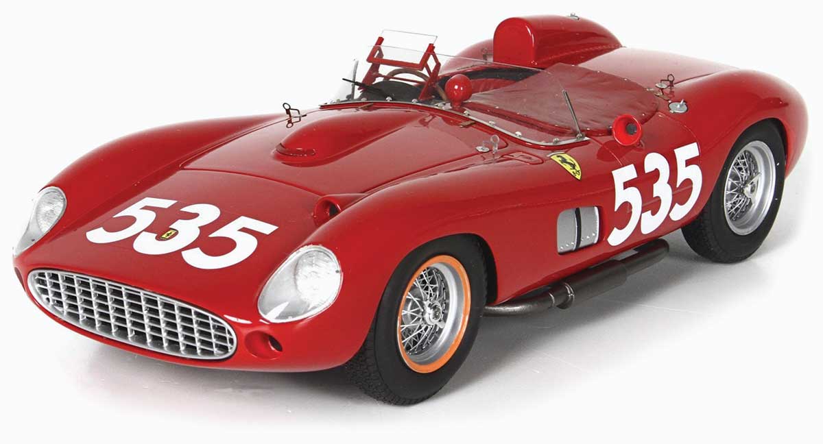 1:18 Taruffi 1957 Ferrari 315 S. Mille Miglia model from BBR