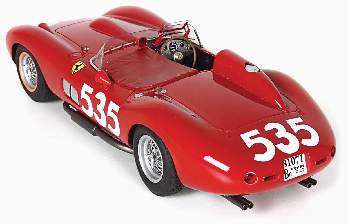 1:18 Taruffi 1957 Ferrari 315 S. Mille Miglia model from BBR