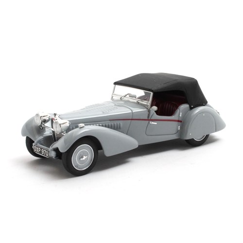 Matrix Bugatti T57SC Roadster Vanden Plas 1938 - Roof Closed - Grey 1:43